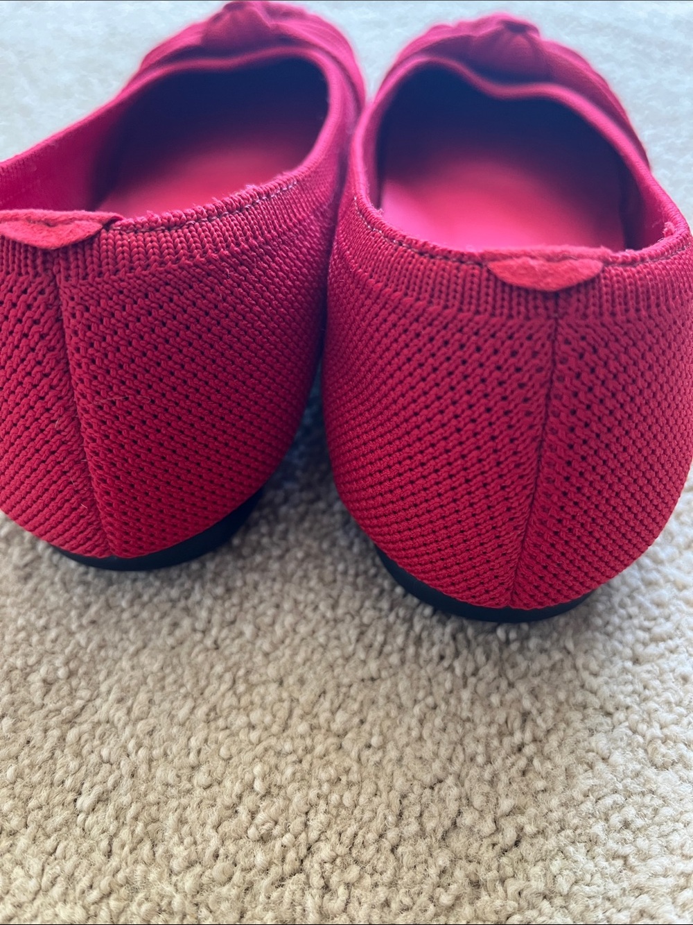 Vivaia Bibi Red Knot Ballet Flats - Women's Slip-Ons - size 37 - Picture 3 of 5